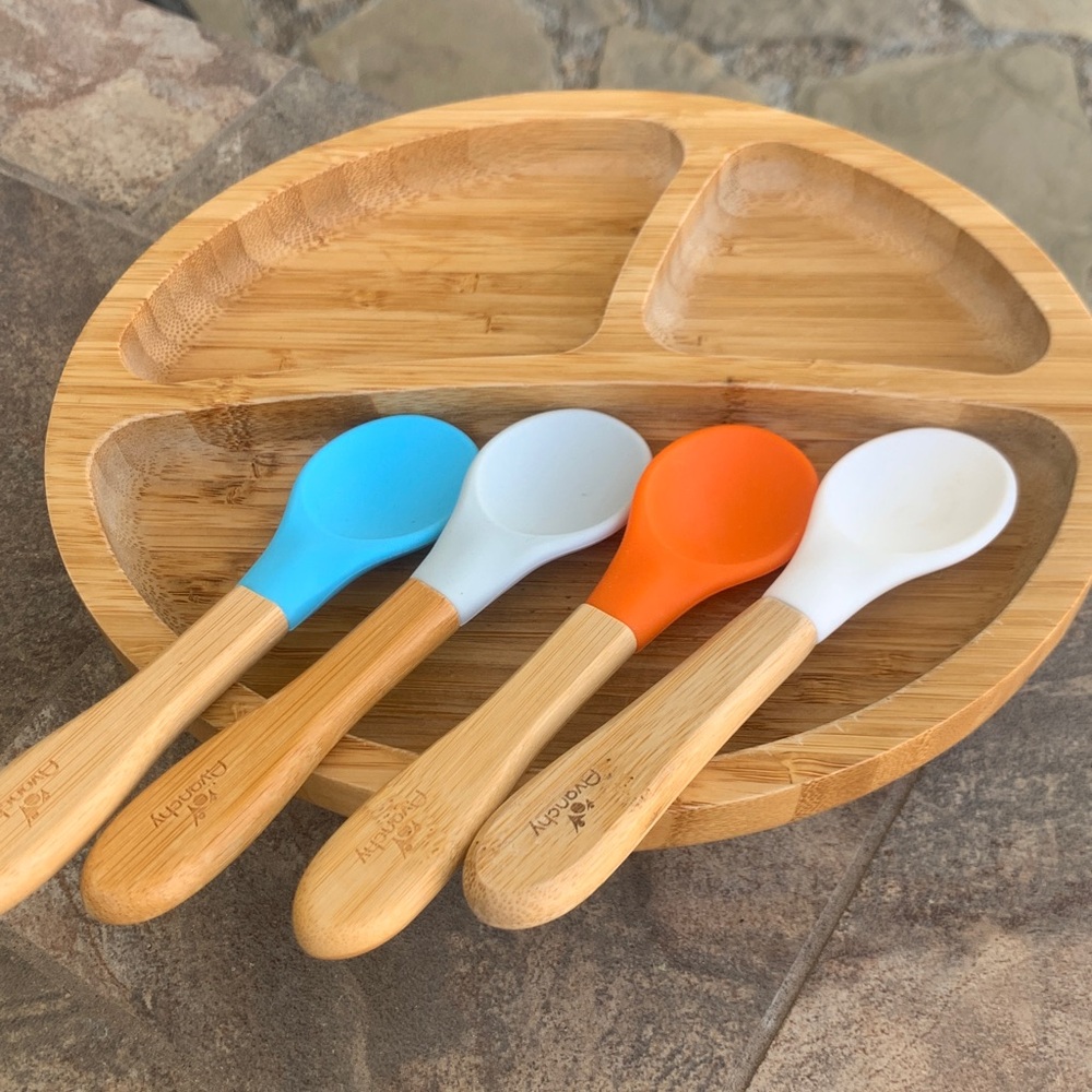 Avanchy Plate with 4 spoons & Bibs